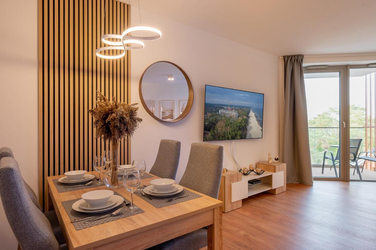 Pinea Sky Premium Apartament Z Widokiem Na Morze Ze Spa I Basenem Przy Plazy Pobierowo Eksteriør bilde