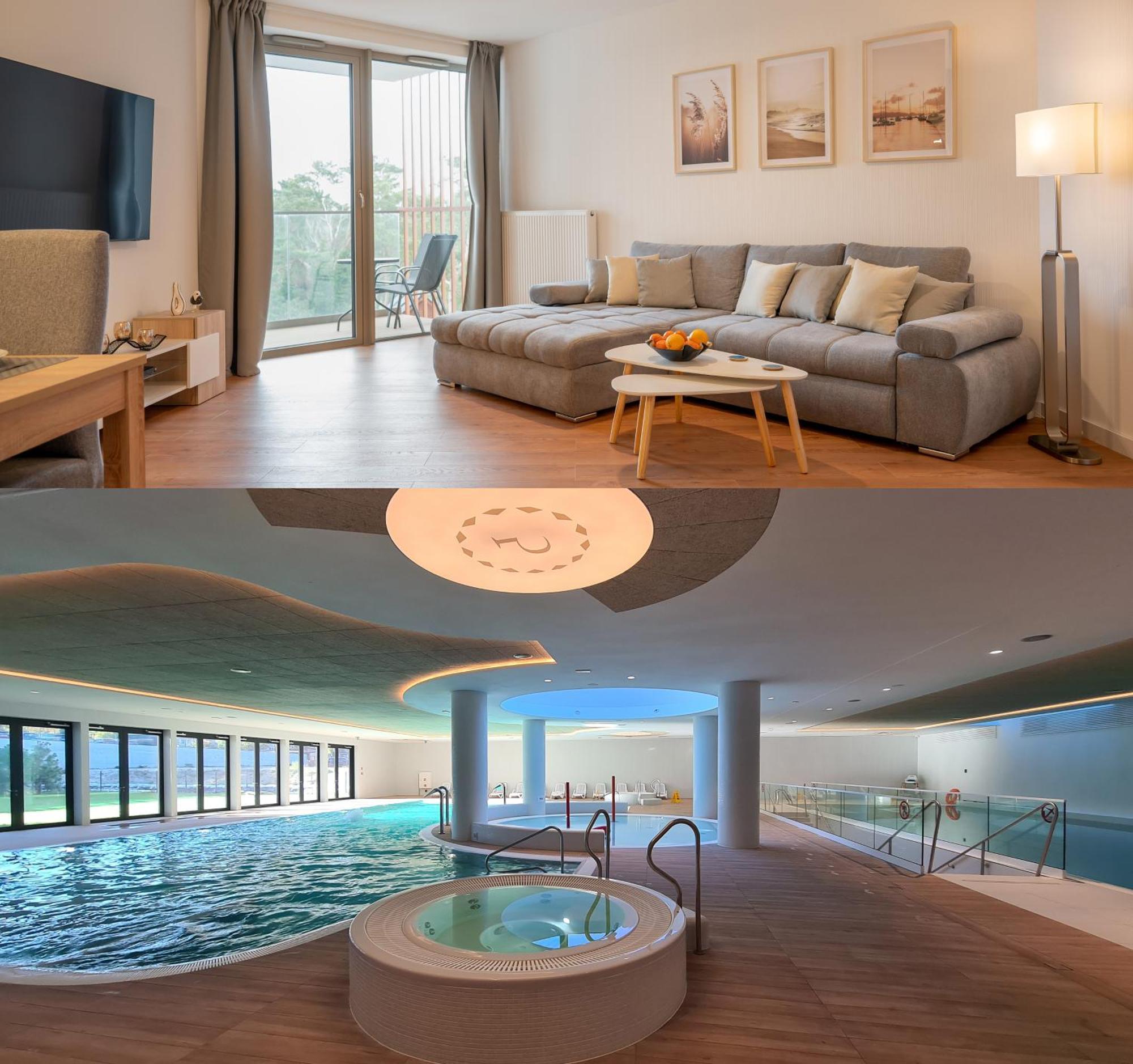 Pinea Sky Premium Apartament Z Widokiem Na Morze Ze Spa I Basenem Przy Plazy Pobierowo Eksteriør bilde